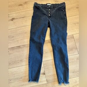 Madewell 9” mid-rise skinny black jeans